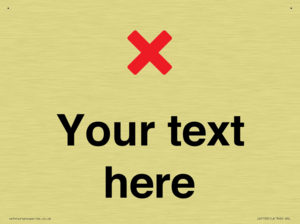 Custom plain background, red cross sign